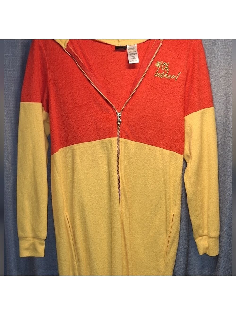 Winnie the Pooh Red Yellow Hooded One Piece XSmall - Picture 4 of 4